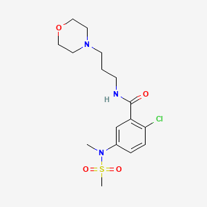 2-CHLORO-5-(N-METHYLMETHANESULFONAMIDO)-N-[3-(MORPHOLIN-4-YL)PROPYL]BENZAMIDE