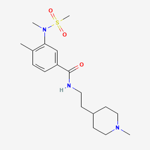 4-METHYL-3-(N-METHYLMETHANESULFONAMIDO)-N-[2-(1-METHYLPIPERIDIN-4-YL)ETHYL]BENZAMIDE