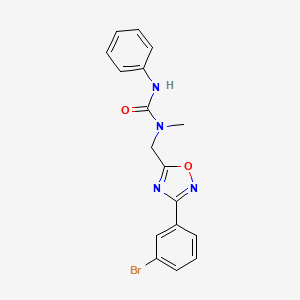 3-{[3-(3-BROMOPHENYL)-1,2,4-OXADIAZOL-5-YL]METHYL}-3-METHYL-1-PHENYLUREA