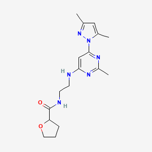 N-(2-{[6-(3,5-dimethyl-1H-pyrazol-1-yl)-2-methyl-4-pyrimidinyl]amino}ethyl)tetrahydro-2-furancarboxamide