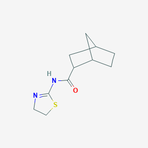 molecular formula C11H16N2OS B448255 N-(4,5-dihydro-1,3-thiazol-2-yl)bicyclo[2.2.1]heptane-2-carboxamide 