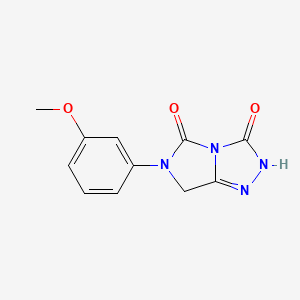 6-(3-methoxyphenyl)-6,7-dihydro-3H-imidazo[5,1-c][1,2,4]triazole-3,5(2H)-dione