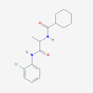 N-{2-[(2-chlorophenyl)amino]-1-methyl-2-oxoethyl}cyclohexanecarboxamide