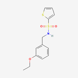 molecular formula C13H15NO3S2 B4482622 N-(3-ethoxybenzyl)thiophene-2-sulfonamide 