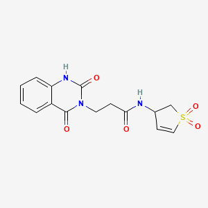 N-(1,1-dioxido-2,3-dihydrothiophen-3-yl)-3-(2-hydroxy-4-oxoquinazolin-3(4H)-yl)propanamide