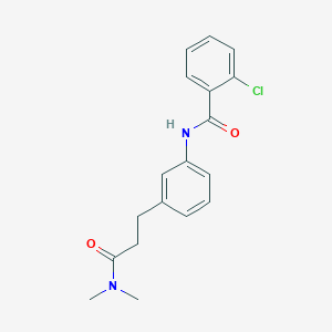 2-chloro-N-{3-[3-(dimethylamino)-3-oxopropyl]phenyl}benzamide