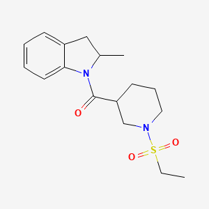 1-{[1-(ethylsulfonyl)-3-piperidinyl]carbonyl}-2-methylindoline