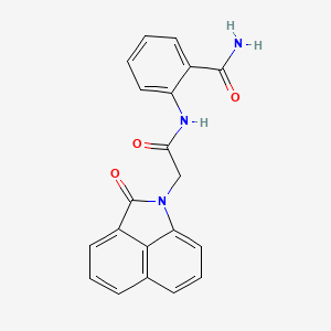 2-{[(2-oxobenzo[cd]indol-1(2H)-yl)acetyl]amino}benzamide