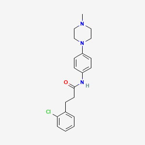 3-(2-chlorophenyl)-N-[4-(4-methylpiperazin-1-yl)phenyl]propanamide