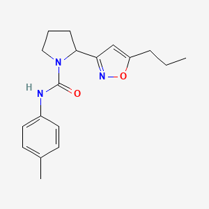 N-(4-methylphenyl)-2-(5-propyl-1,2-oxazol-3-yl)pyrrolidine-1-carboxamide