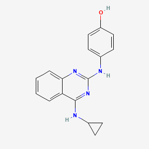 4-{[4-(cyclopropylamino)-2-quinazolinyl]amino}phenol