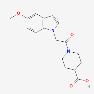 1-[(5-methoxy-1H-indol-1-yl)acetyl]piperidine-4-carboxylic acid