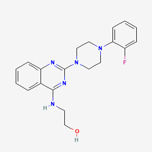 molecular formula C20H22FN5O B4482733 2-((2-(4-(2-Fluorophenyl)piperazin-1-yl)quinazolin-4-yl)amino)ethanol 