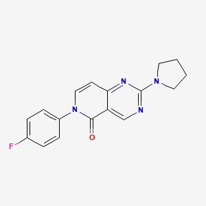 6-(4-fluorophenyl)-2-(1-pyrrolidinyl)pyrido[4,3-d]pyrimidin-5(6H)-one