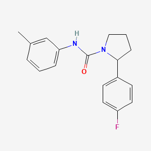 2-(4-fluorophenyl)-N-(3-methylphenyl)-1-pyrrolidinecarboxamide