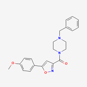 1-benzyl-4-{[5-(4-methoxyphenyl)-3-isoxazolyl]carbonyl}piperazine