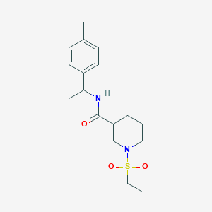 1-(ethylsulfonyl)-N-[1-(4-methylphenyl)ethyl]-3-piperidinecarboxamide