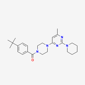 4-[4-(4-Tert-butylbenzoyl)piperazin-1-YL]-6-methyl-2-(piperidin-1-YL)pyrimidine