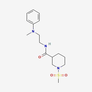 1-METHANESULFONYL-N-{2-[METHYL(PHENYL)AMINO]ETHYL}PIPERIDINE-3-CARBOXAMIDE