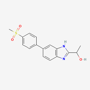 1-{5-[4-(methylsulfonyl)phenyl]-1H-benzimidazol-2-yl}ethanol