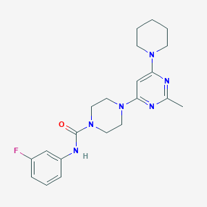 N-(3-Fluorophenyl)-4-[2-methyl-6-(piperidin-1-YL)pyrimidin-4-YL]piperazine-1-carboxamide