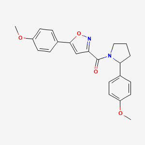 5-(4-methoxyphenyl)-3-{[2-(4-methoxyphenyl)-1-pyrrolidinyl]carbonyl}isoxazole