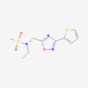 N-ethyl-N-{[3-(thiophen-2-yl)-1,2,4-oxadiazol-5-yl]methyl}methanesulfonamide