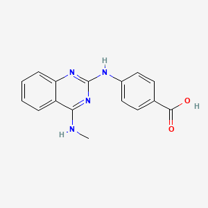 4-{[4-(methylamino)-2-quinazolinyl]amino}benzoic acid