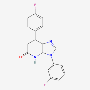 3-(3-fluorophenyl)-7-(4-fluorophenyl)-3,4,6,7-tetrahydro-5H-imidazo[4,5-b]pyridin-5-one