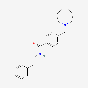 4-(1-azepanylmethyl)-N-(2-phenylethyl)benzamide