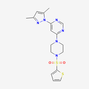 4-(3,5-dimethyl-1H-pyrazol-1-yl)-6-[4-(2-thienylsulfonyl)-1-piperazinyl]pyrimidine