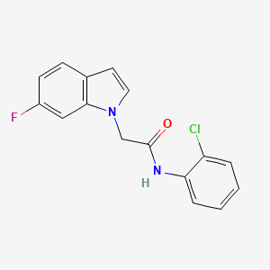 N-(2-chlorophenyl)-2-(6-fluoro-1H-indol-1-yl)acetamide