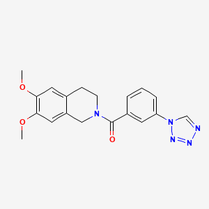 (6,7-dimethoxy-3,4-dihydroisoquinolin-2(1H)-yl)[3-(1H-tetrazol-1-yl)phenyl]methanone