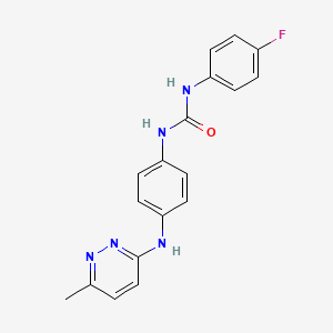 N-(4-fluorophenyl)-N'-{4-[(6-methyl-3-pyridazinyl)amino]phenyl}urea