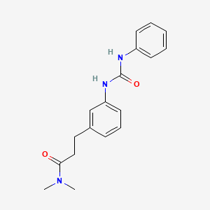 3-{3-[(anilinocarbonyl)amino]phenyl}-N,N-dimethylpropanamide