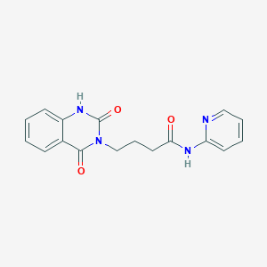 4-(2-hydroxy-4-oxoquinazolin-3(4H)-yl)-N-(pyridin-2-yl)butanamide