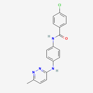 4-chloro-N-{4-[(6-methyl-3-pyridazinyl)amino]phenyl}benzamide