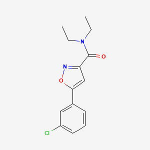 5-(3-chlorophenyl)-N,N-diethyl-3-isoxazolecarboxamide