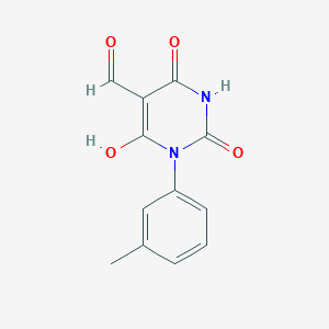 molecular formula C12H10N2O4 B448313 5-(hydroxymethylene)-1-(3-methylphenyl)-2,4,6(1H,3H,5H)-pyrimidinetrione 