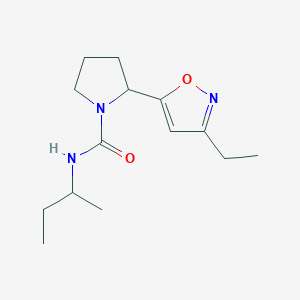 N-(Butan-2-YL)-2-(3-ethyl-1,2-oxazol-5-YL)pyrrolidine-1-carboxamide