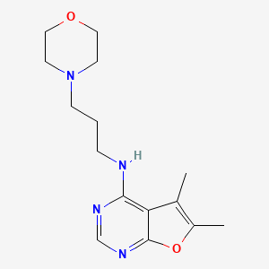 5,6-dimethyl-N-[3-(4-morpholinyl)propyl]furo[2,3-d]pyrimidin-4-amine