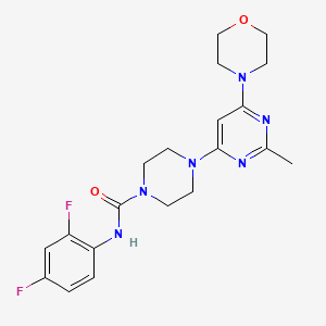 N-(2,4-difluorophenyl)-4-[2-methyl-6-(4-morpholinyl)-4-pyrimidinyl]-1-piperazinecarboxamide