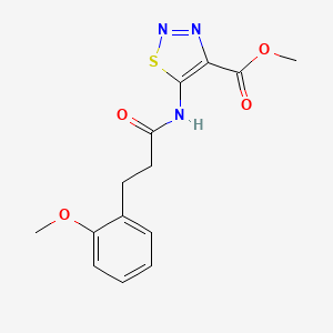 methyl 5-{[3-(2-methoxyphenyl)propanoyl]amino}-1,2,3-thiadiazole-4-carboxylate