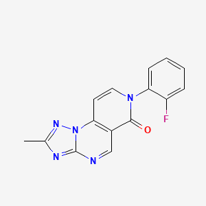 molecular formula C15H10FN5O B4483179 7-(2-fluorophenyl)-2-methylpyrido[3,4-e][1,2,4]triazolo[1,5-a]pyrimidin-6(7H)-one 