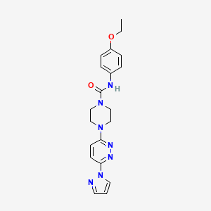 N-(4-ethoxyphenyl)-4-[6-(1H-pyrazol-1-yl)-3-pyridazinyl]-1-piperazinecarboxamide