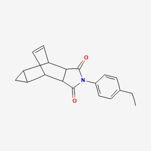 2-(4-ethylphenyl)hexahydro-4,6-ethenocyclopropa[f]isoindole-1,3(2H,3aH)-dione