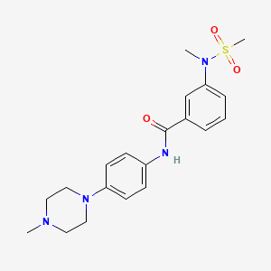 3-[methyl(methylsulfonyl)amino]-N-[4-(4-methyl-1-piperazinyl)phenyl]benzamide