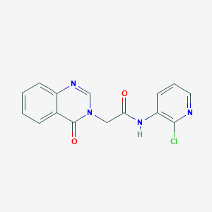 molecular formula C15H11ClN4O2 B4483297 N-(2-chloropyridin-3-yl)-2-(4-oxoquinazolin-3(4H)-yl)acetamide 