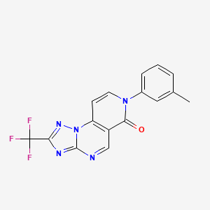 7-(3-methylphenyl)-2-(trifluoromethyl)pyrido[3,4-e][1,2,4]triazolo[1,5-a]pyrimidin-6(7H)-one