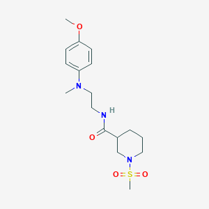 N-{2-[(4-methoxyphenyl)(methyl)amino]ethyl}-1-(methylsulfonyl)-3-piperidinecarboxamide